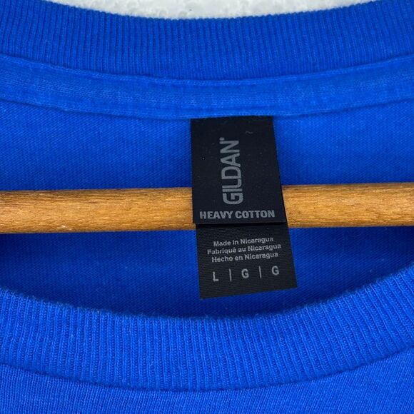 Joy Inside Out Disney Pixar Blue T-Shirt L Large Sleeve Detail Gildan Disneyland - Picture 3 of 7